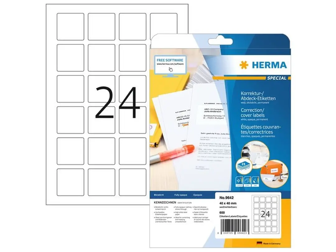 Etiketten 25er-Set Universal-Etiketten QR-Code