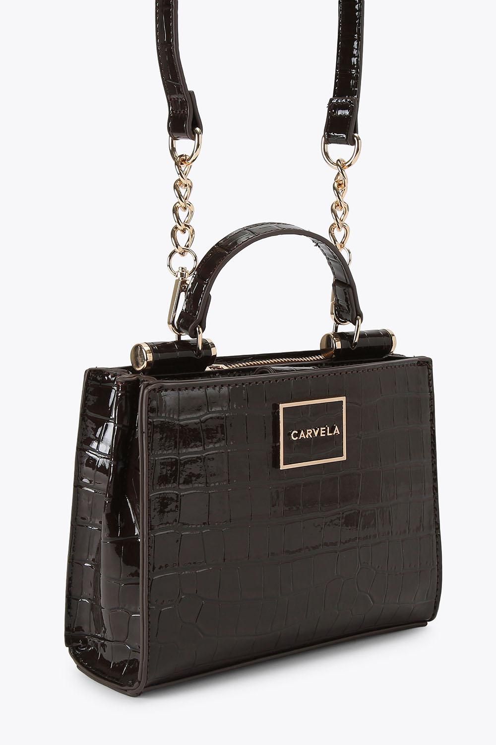Carvela Jessica Mini Tote 2' Croc Print Bag
