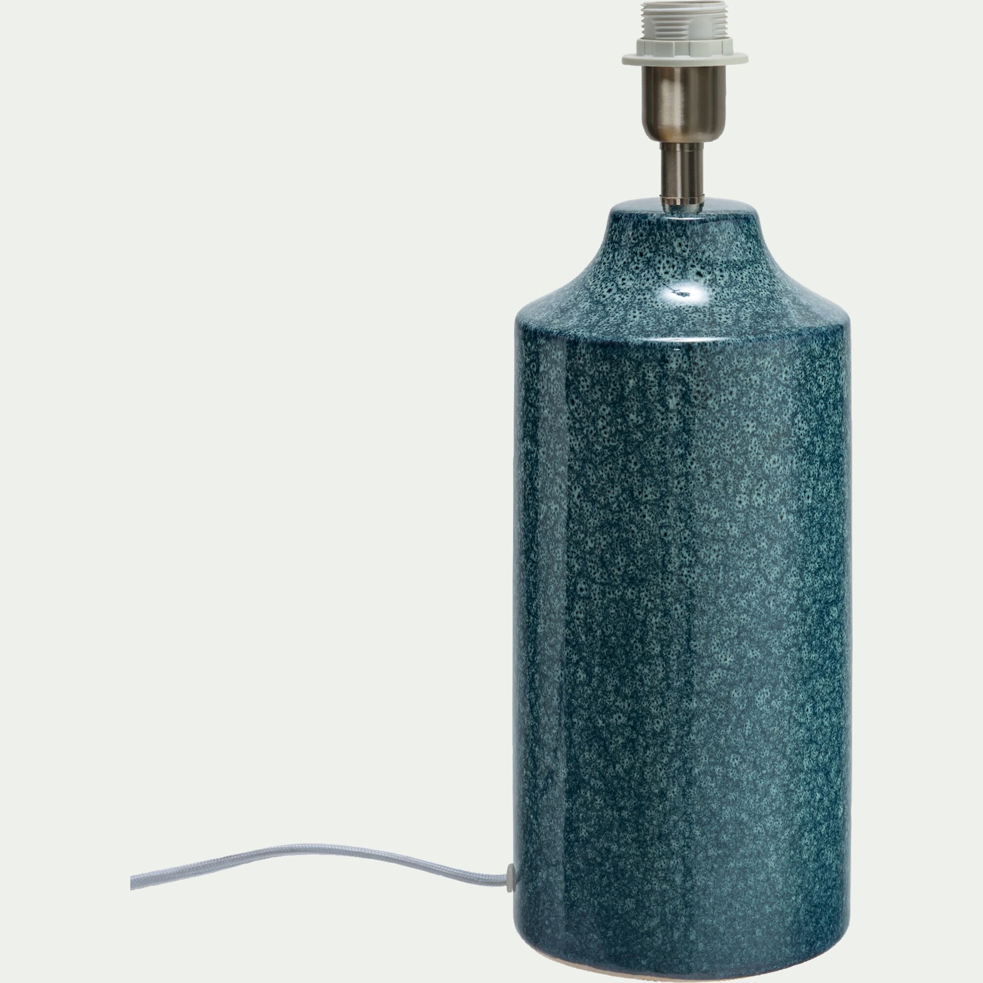 JERINA - Pied de lampe - Grès - Bleu - D15cm