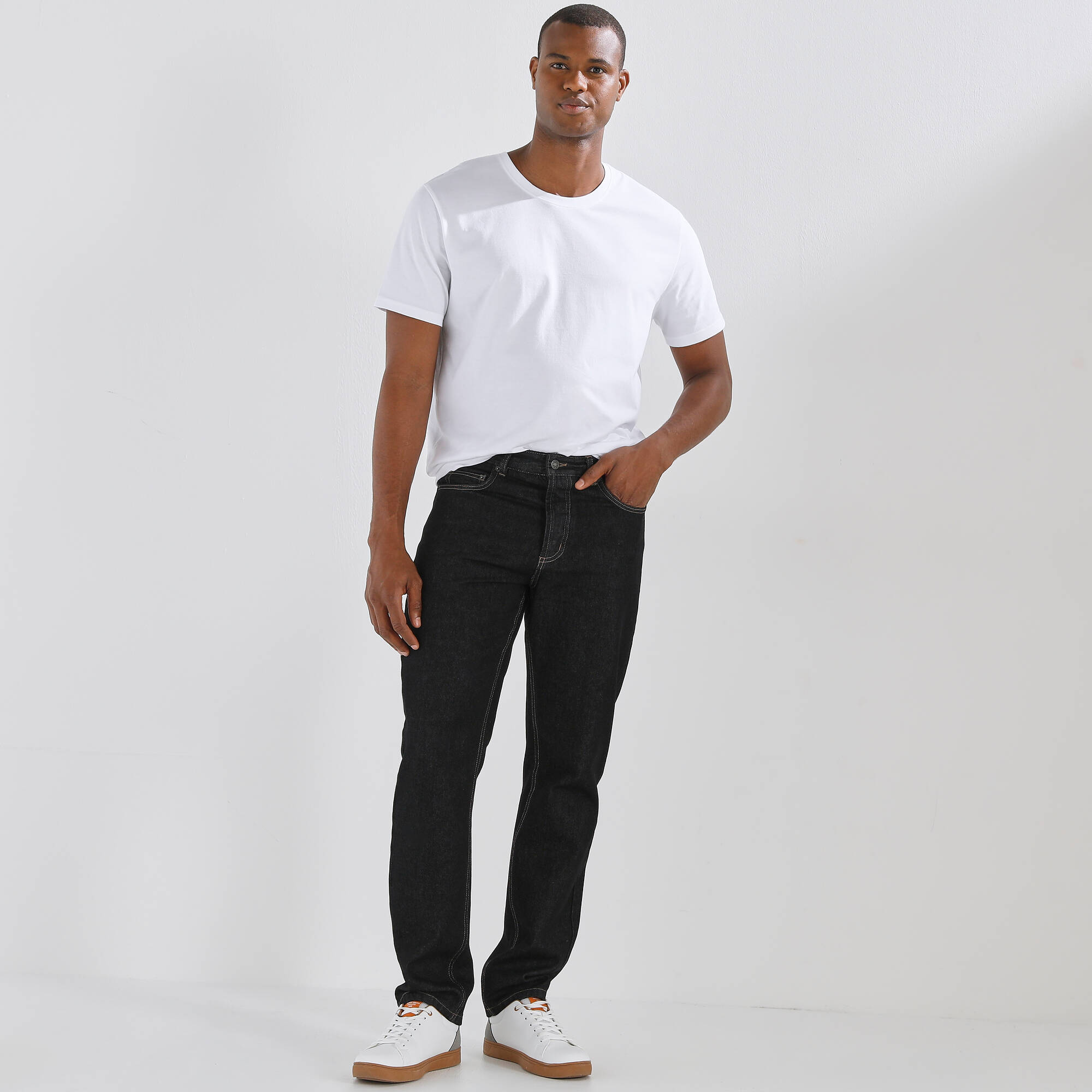 Jean droit basique 100% coton - L32