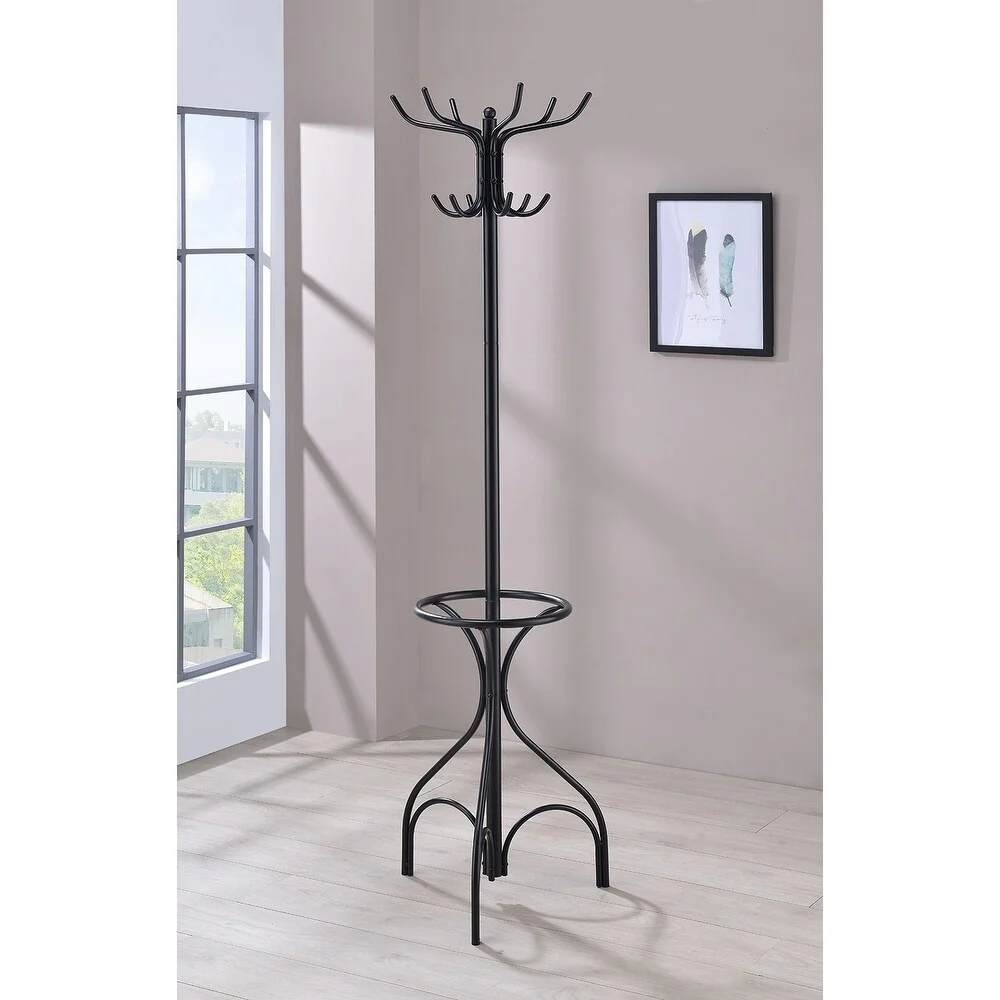 Copper Grove Balti 12-hook Black Steel Coat Rack
