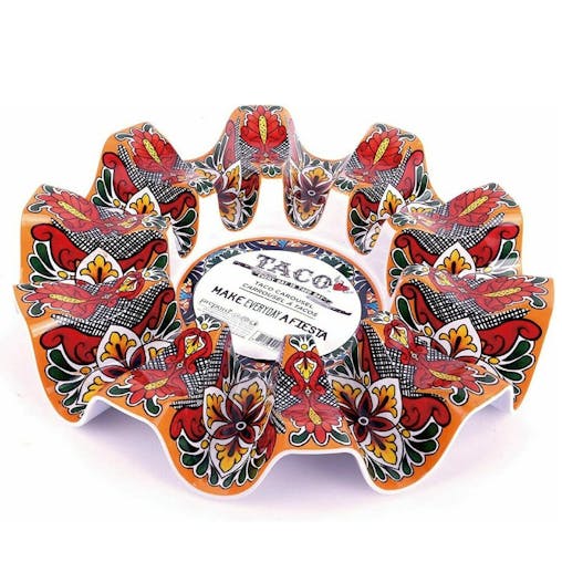 New Prepara Taco Carousel Holder Stand & Taco Spoon Set Of 2
