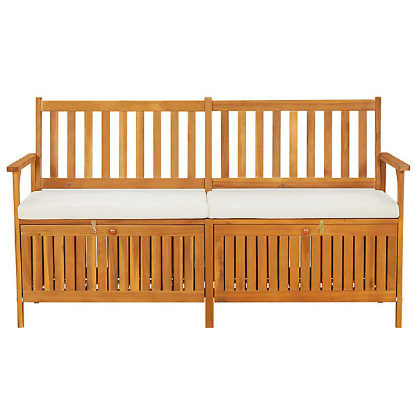 Banc de jardin meuble de patio bois Helloshop26