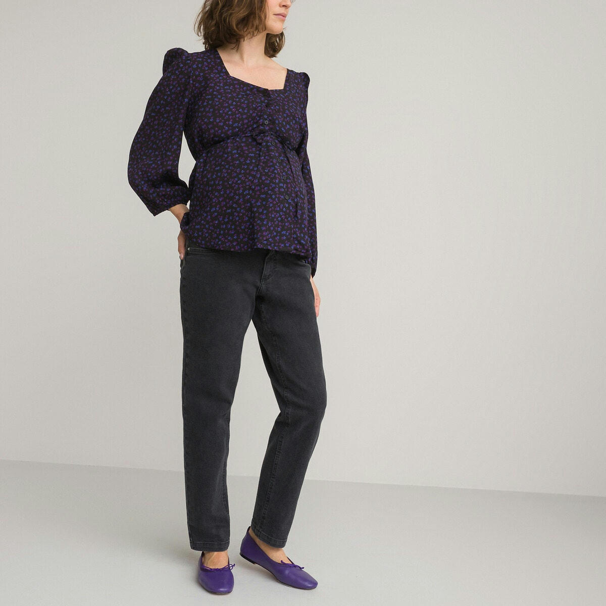 Blouse de grossesse, imprimé fleurs