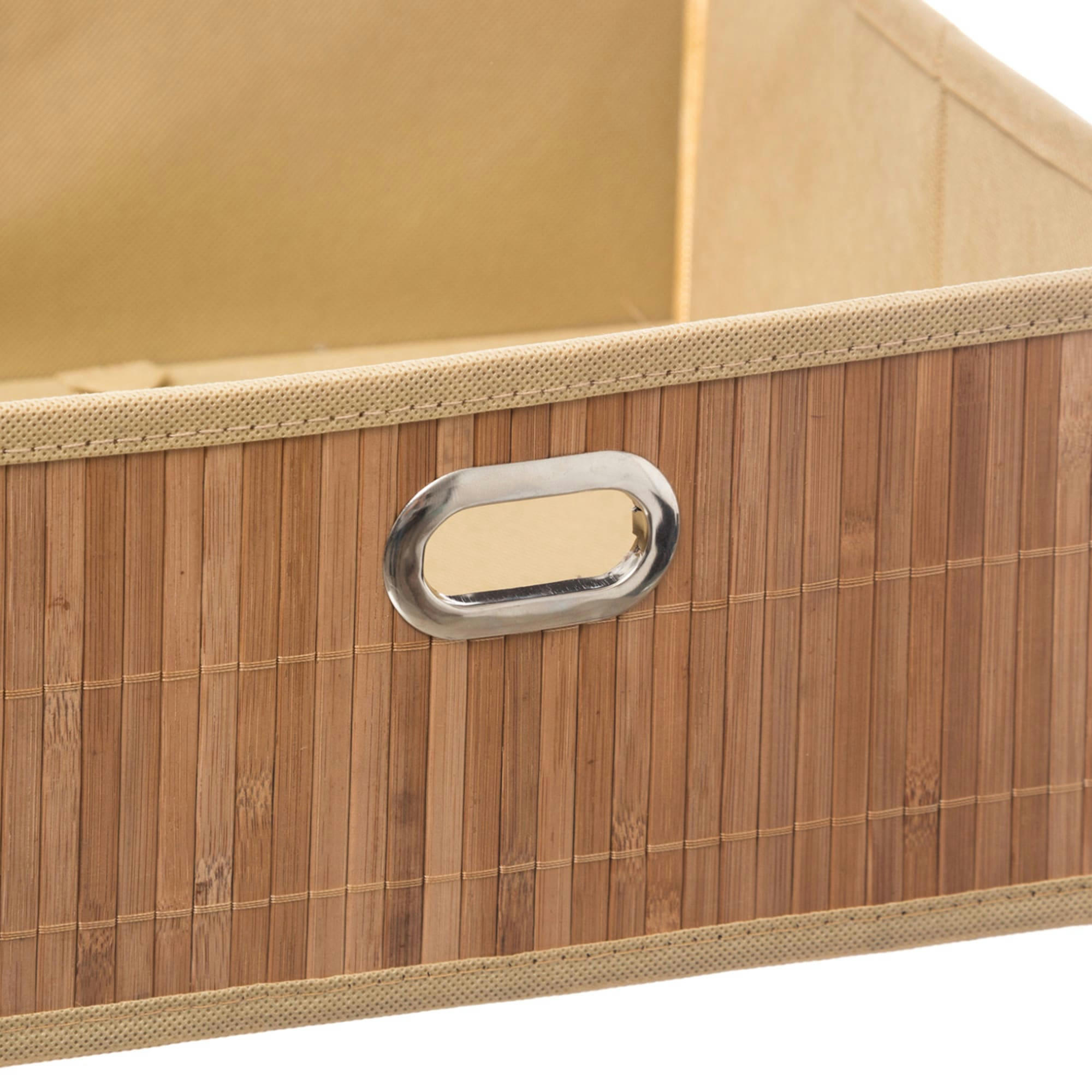 - Boîte de rangement bambou - 31x31x15cm