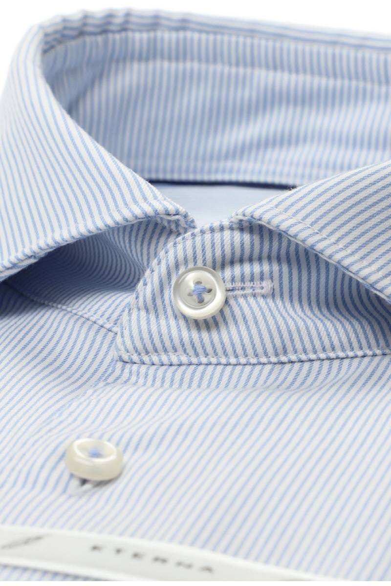 ETERNA 1863 Soft Tailoring Slim Fit Hemd hellblau/weiss, Gestreift