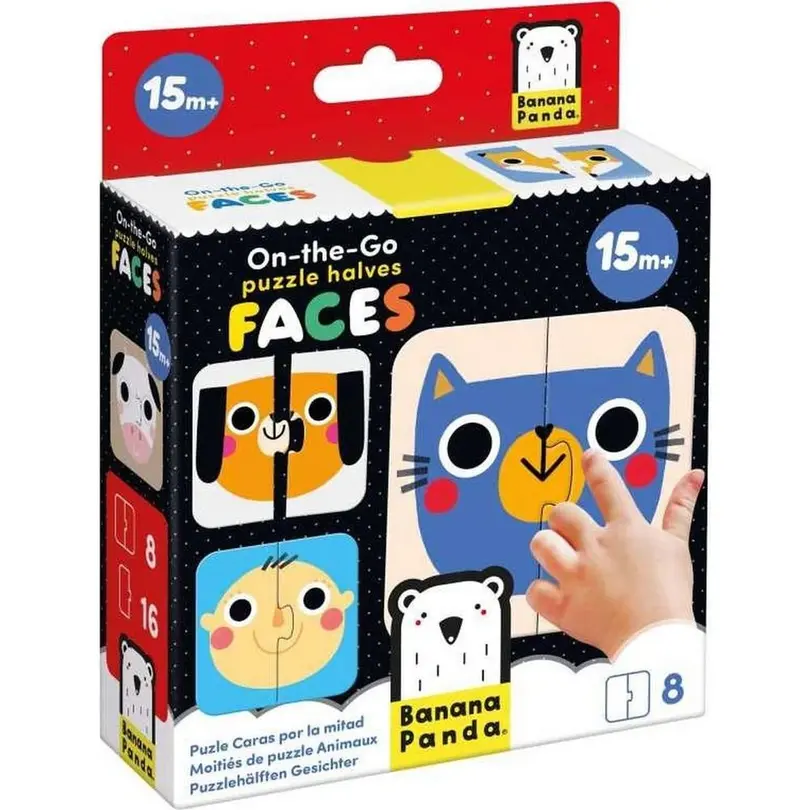 Puzzle 8er-Set Banana Panda