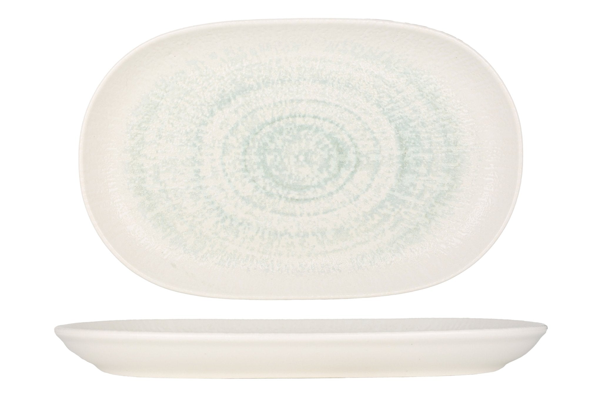 ID Fine Serveerschaal - Glacier - Porselein - 33 cm - set van 2