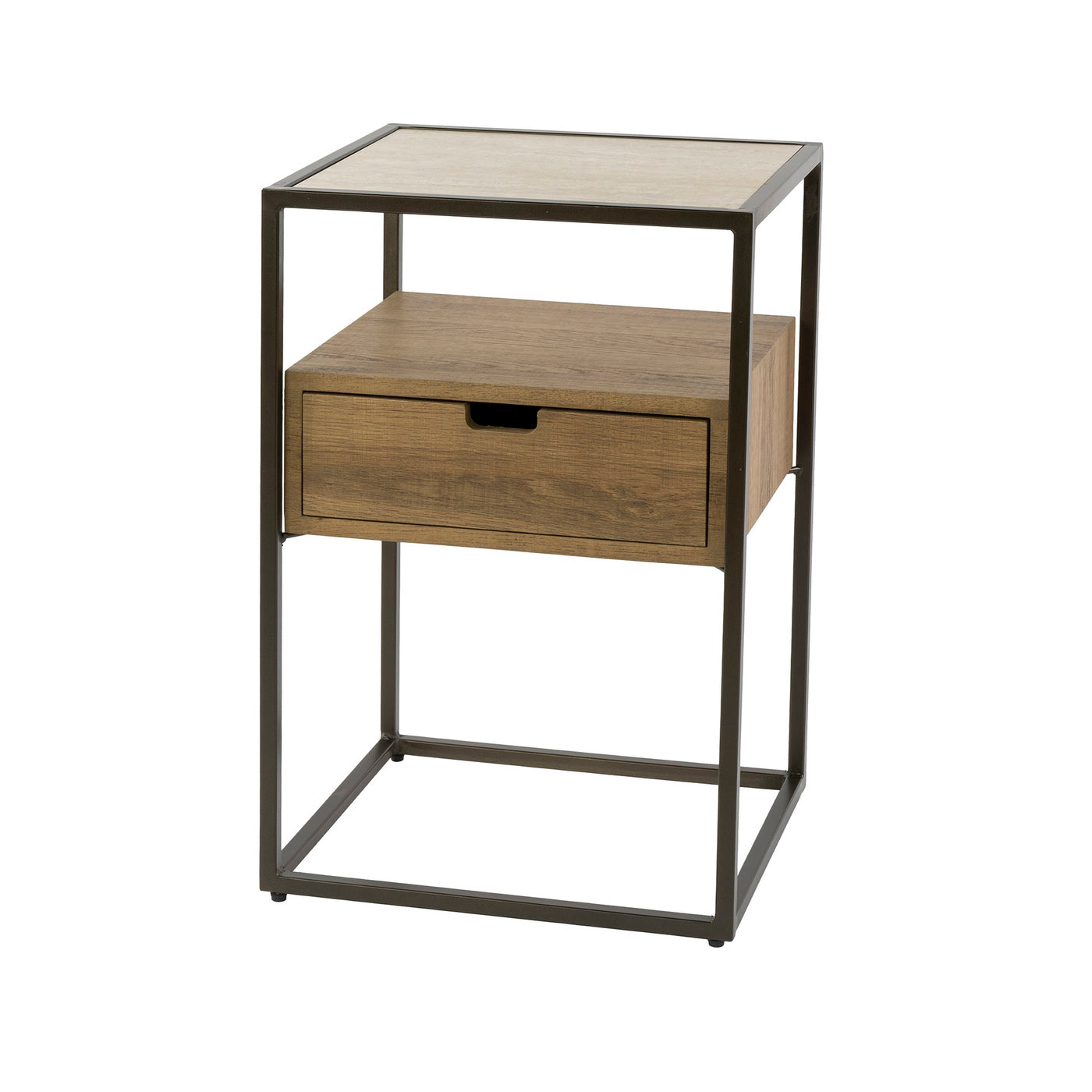 Giga Living Nachtkastje Cassetto - Travertin Keramiek - 40x35x60cm