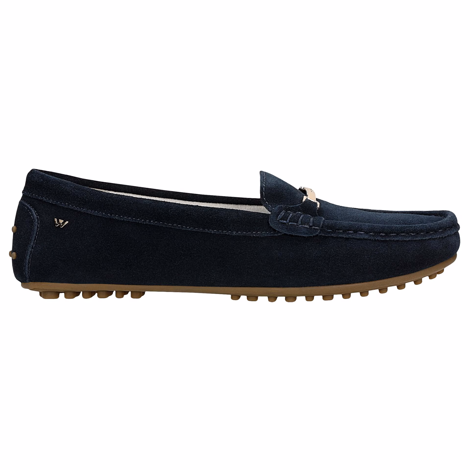 Granatowe mokasyny damskie typu driving shoes