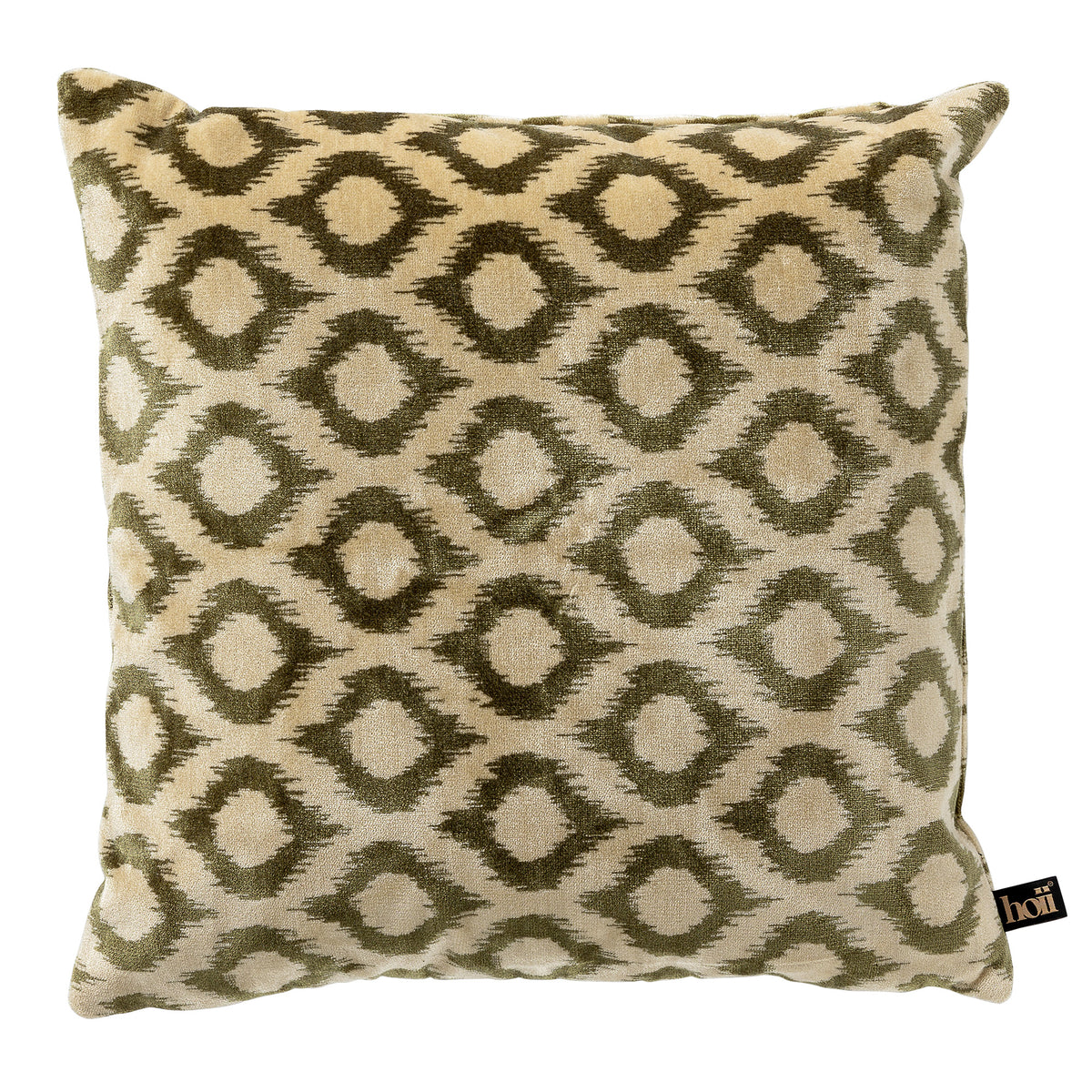 LEONARDO | sierkussen 45x45 cm | Military Olive | groen | multicolor | Hoii | met duurzame kussenvulling
