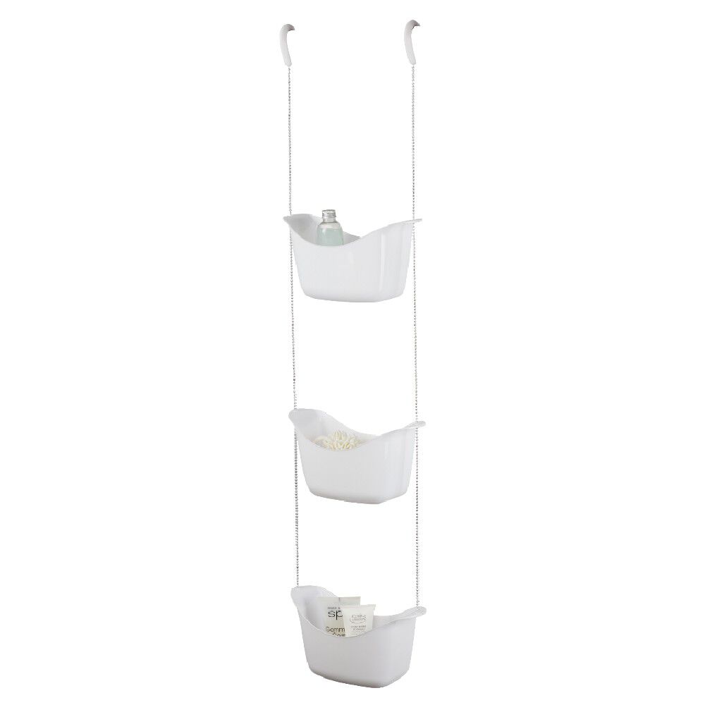 Serviteur de douche blanc 3 étages