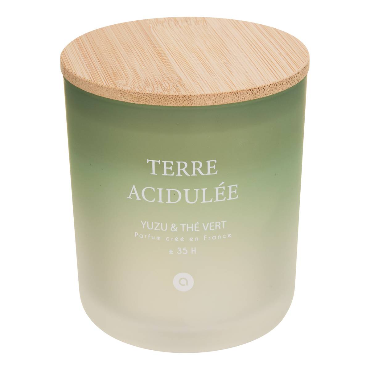 Scented candle round "Sana" Fruity scent, Yuzu Green Tea, 255g