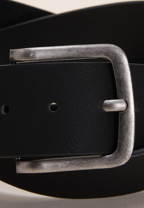 Mens Black Plain Casual Jean Belt