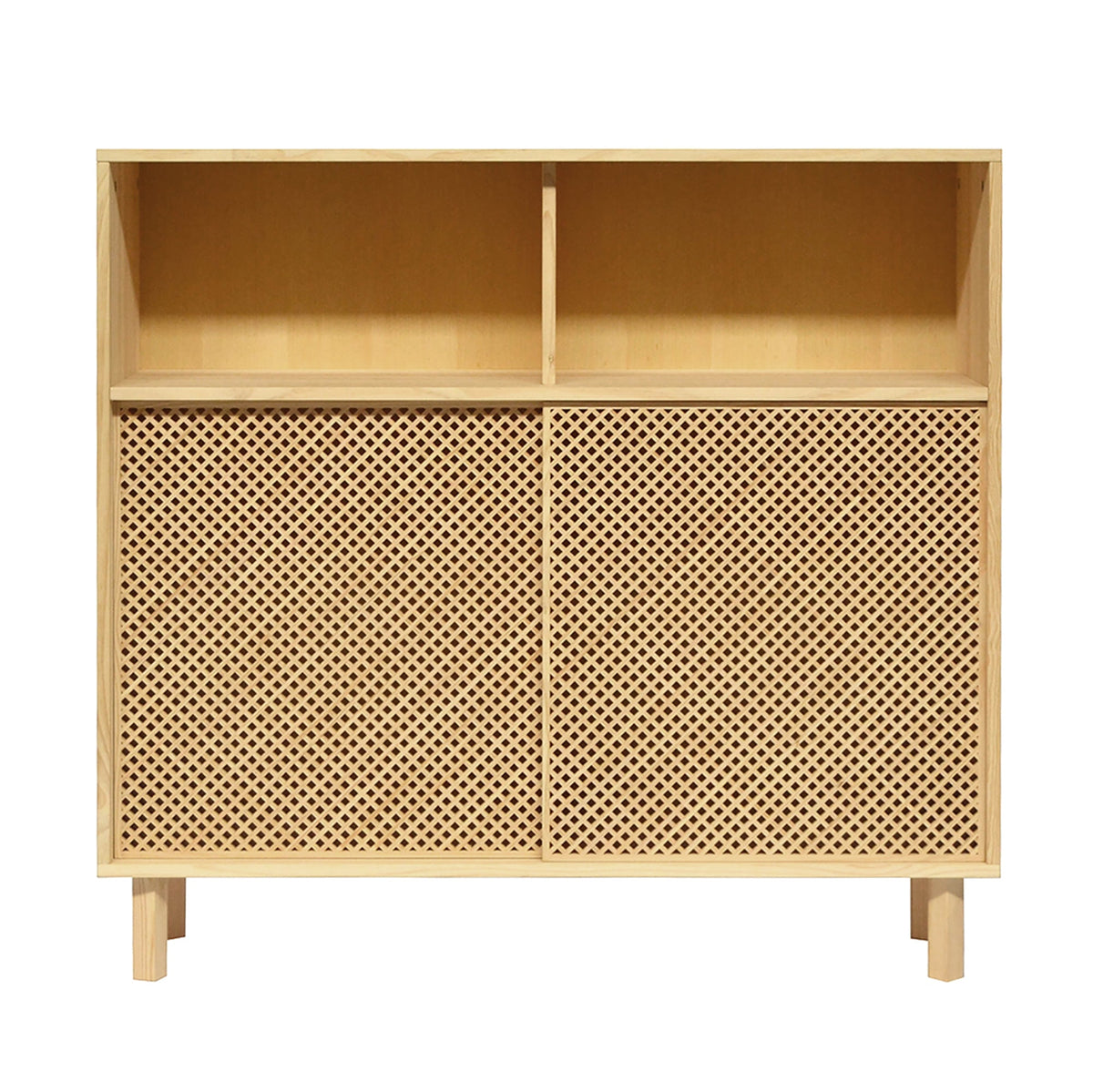 Naan Furniture Dressoir Cadaqués - Natuurlijk ongelakt massief grenen - 120 cm