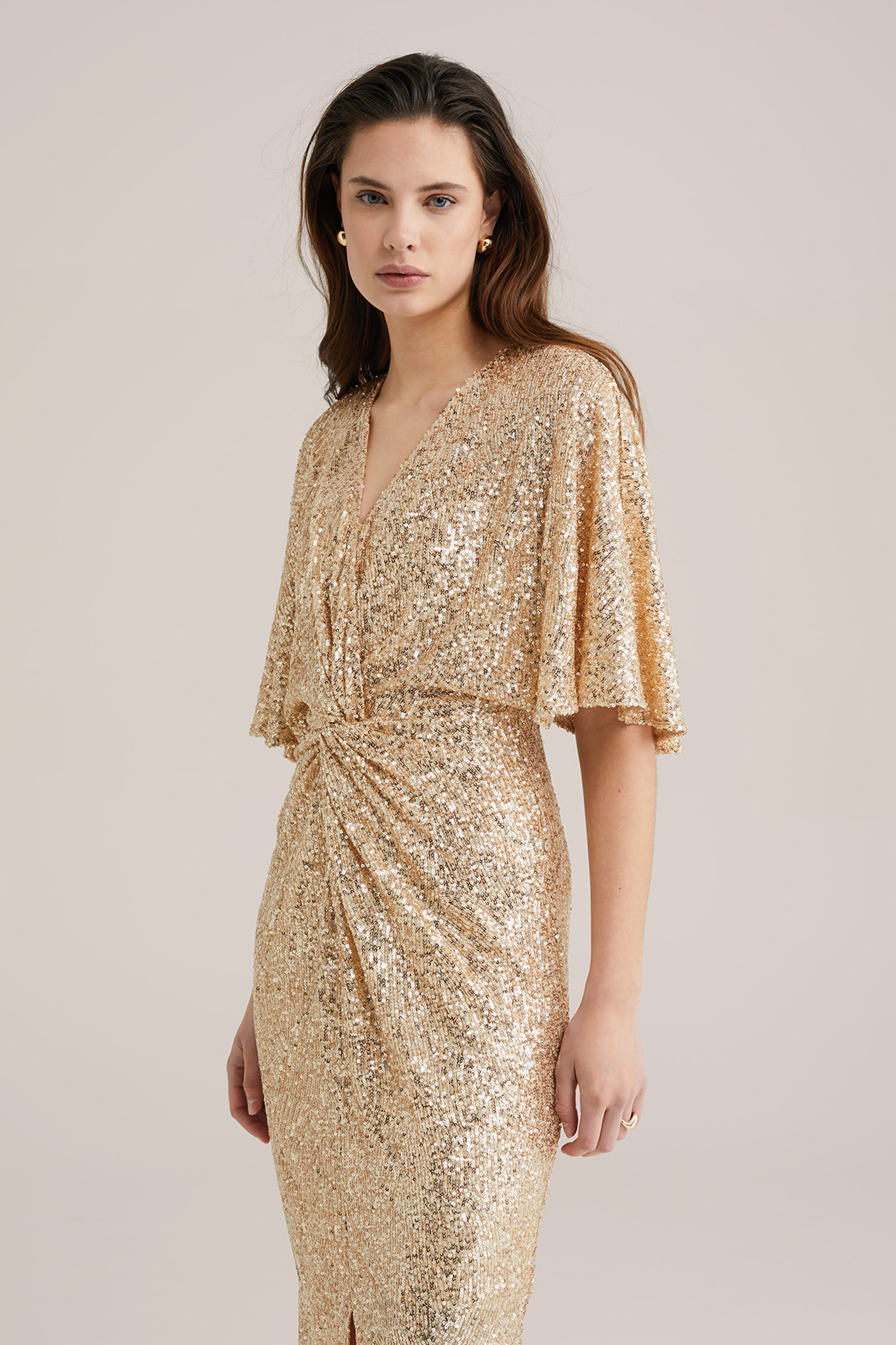 Dames Midi jurk met pailletten