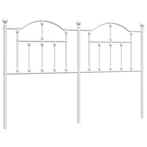 NNEVL Metal Headboard White 137 cm
