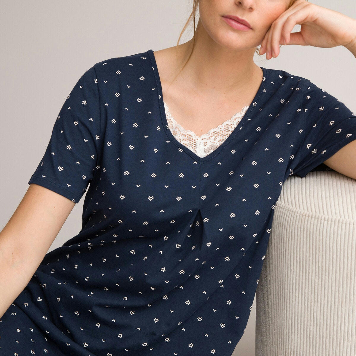 Chemise de nuit imprimée