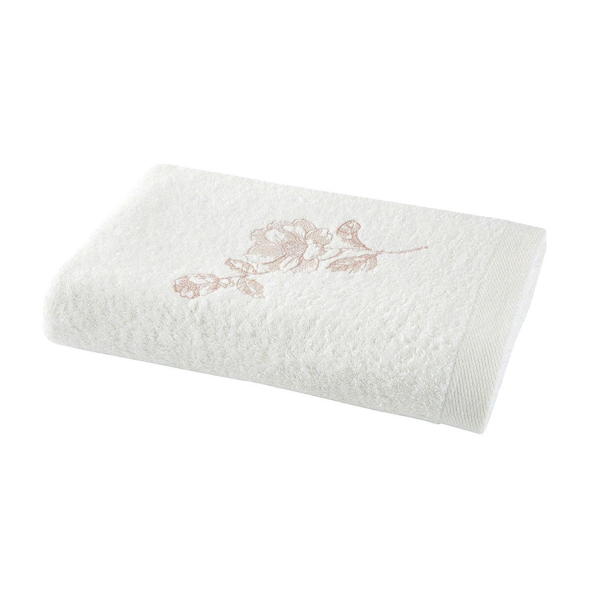VILLANDRY - Drap de douche coton blanc 70x140 cm