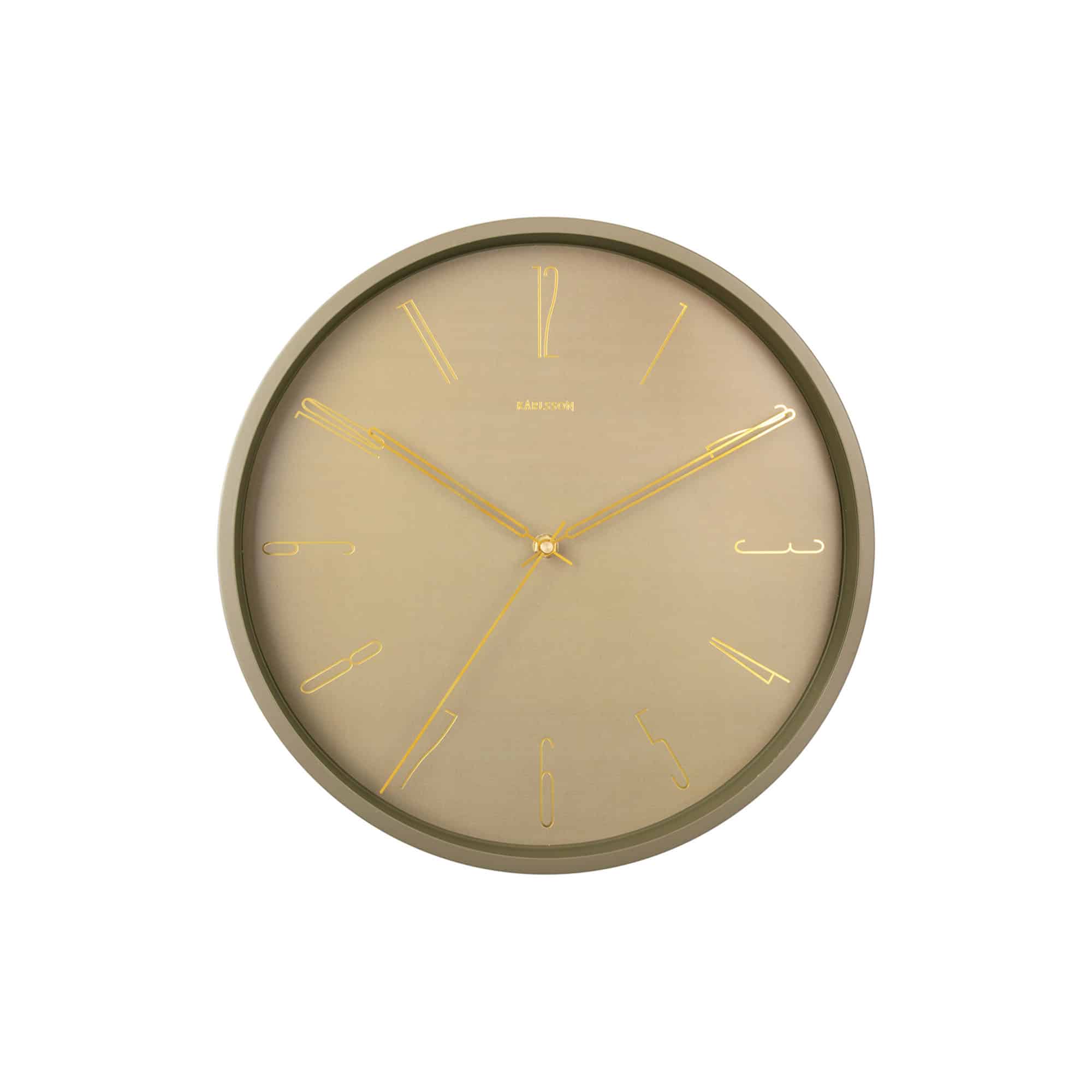 Karlsson wandklok Belle - groen - Ø35cm