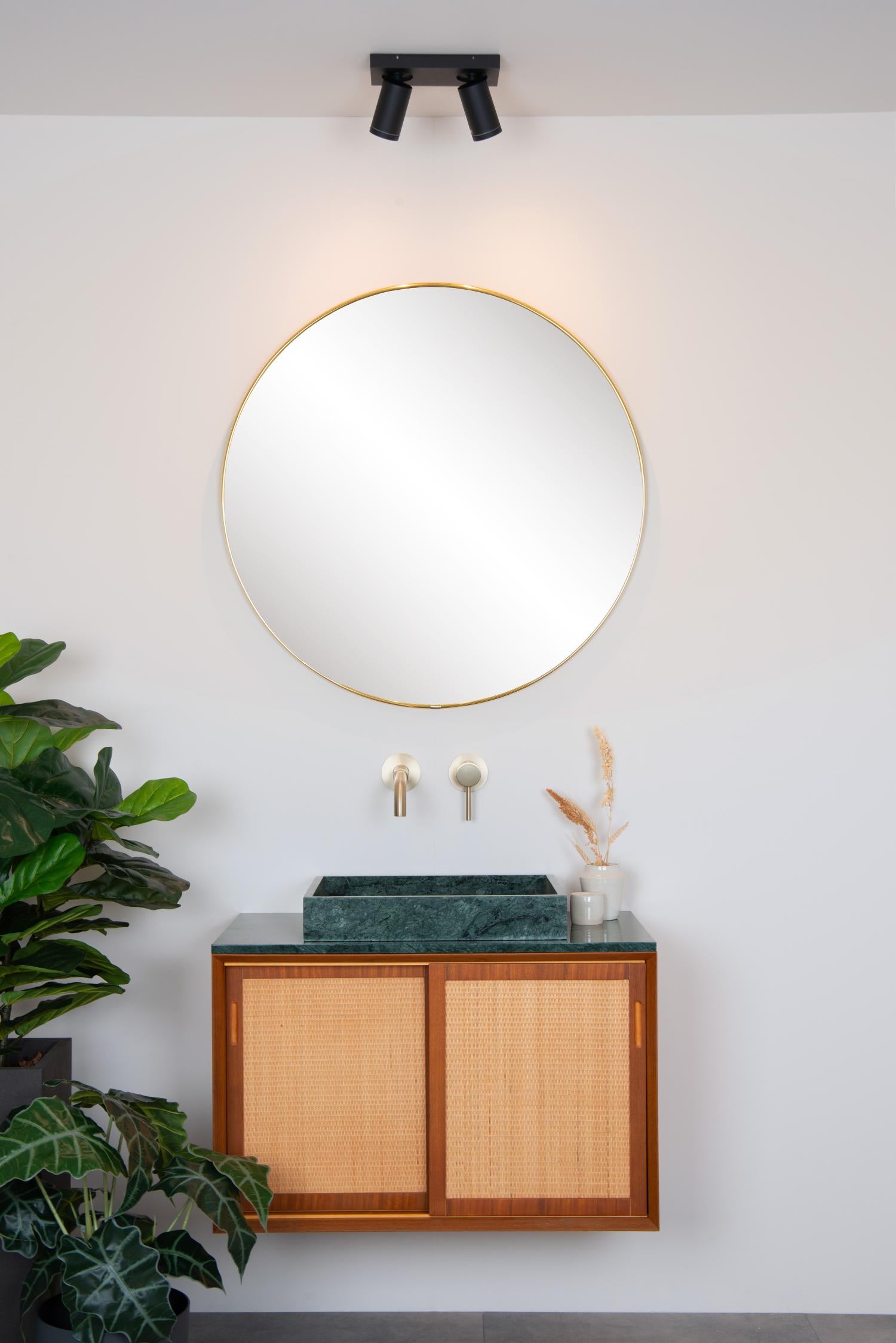 Lucide plafondspot badkamer TAYLOR - 2xGU10 - Zwart