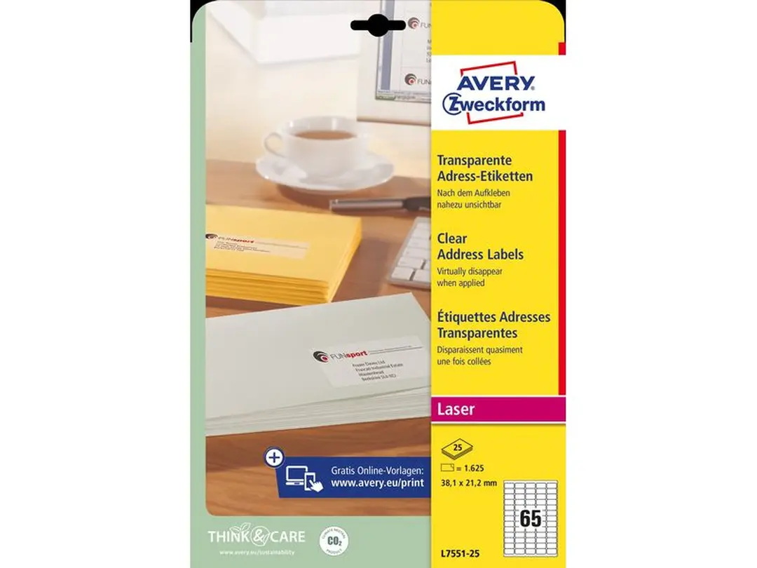 Etiketten 25er-Set Avery Zweckform