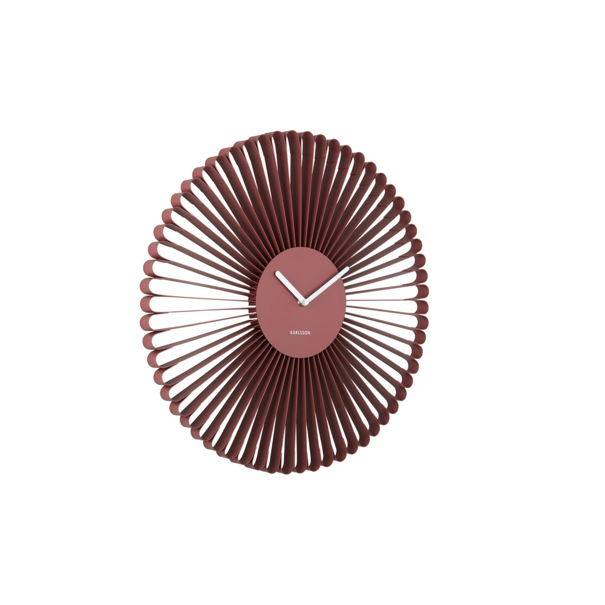 Karlsson wandklok Cascara - rood - Ø50cm
