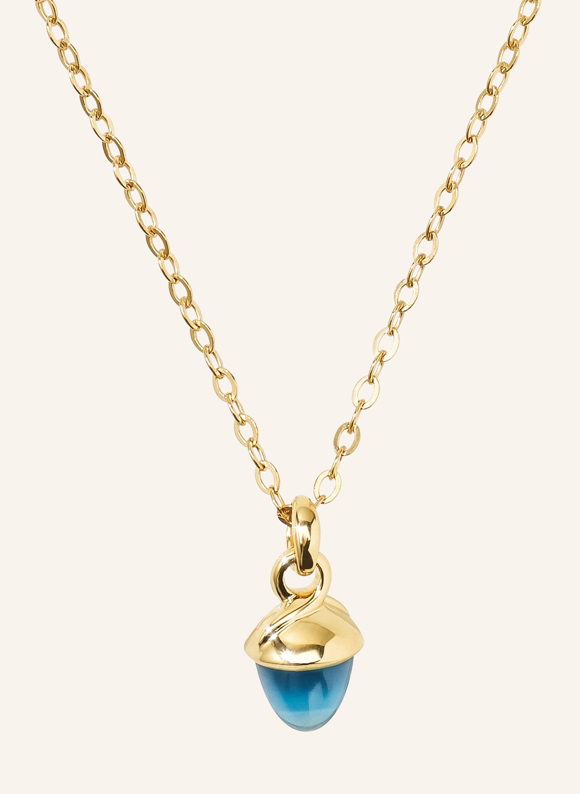 TAMARA COMOLLI Halskette NECKLACE 'MYMIKADO' WITH SWISS TOPAZ aus 18 Karat Gelbgold mit Swiss Topas