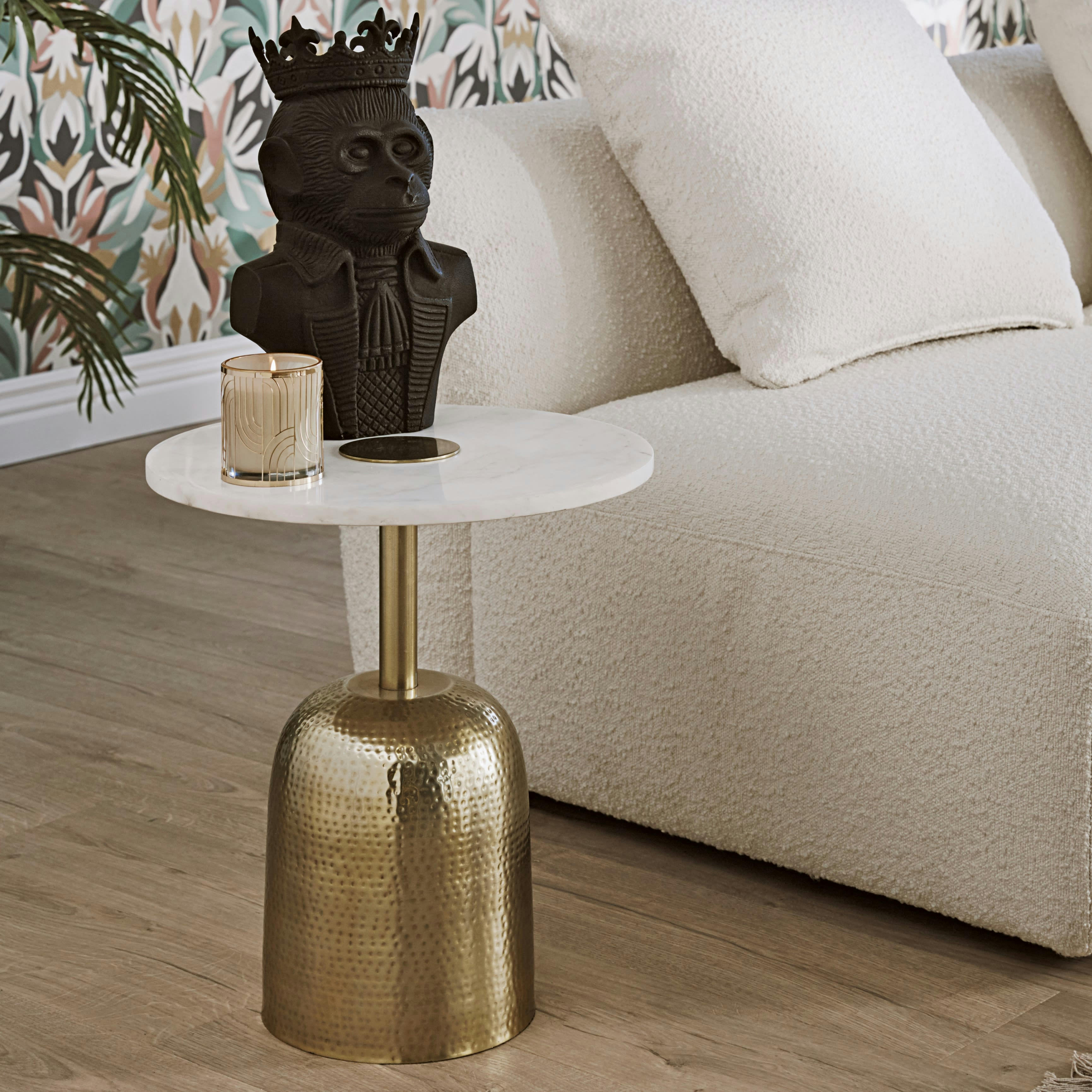 - Statuette buste de singe à couronne noire H37