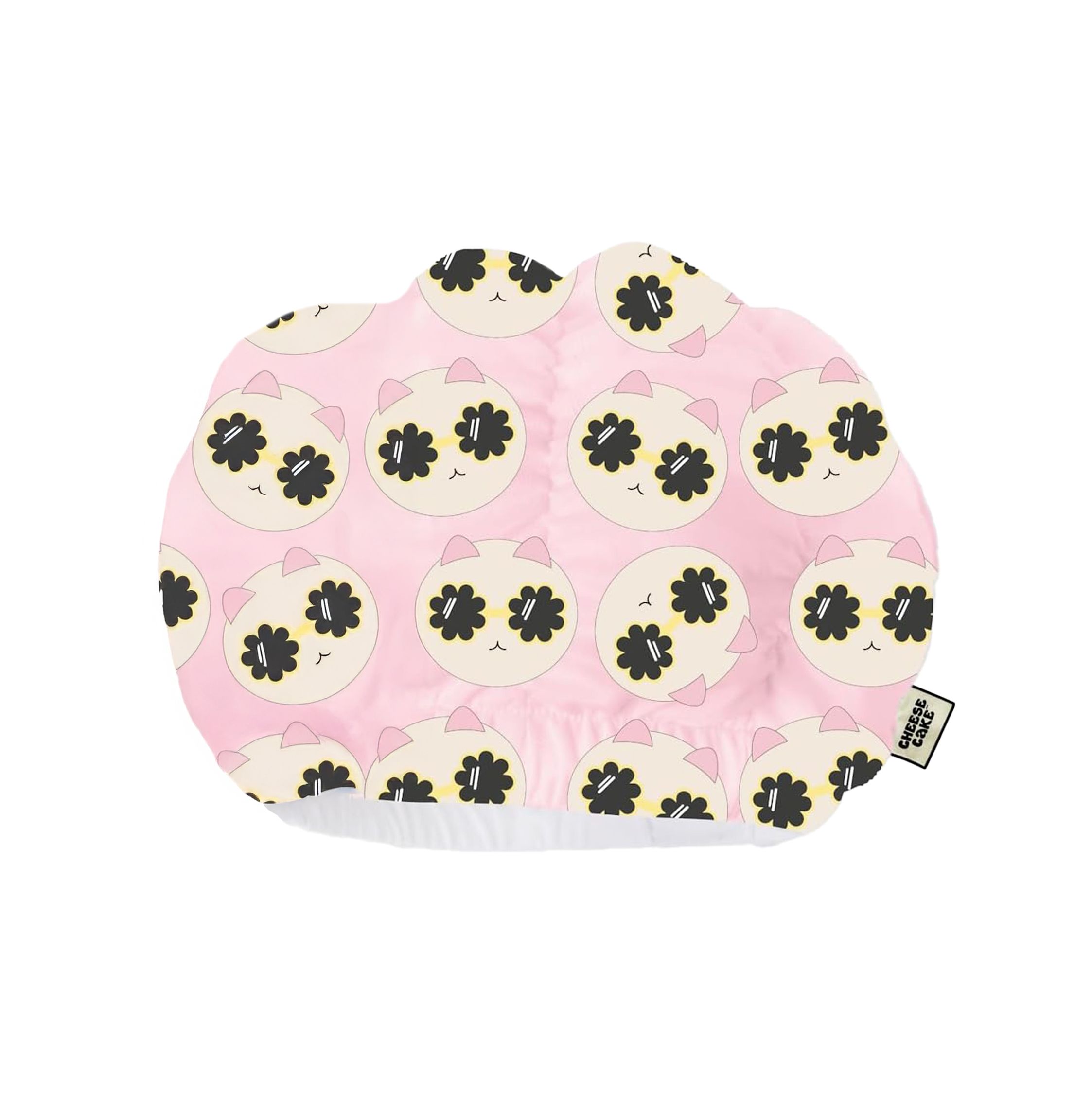 Cheesecake Shower Cap Pink Kawaii Cat