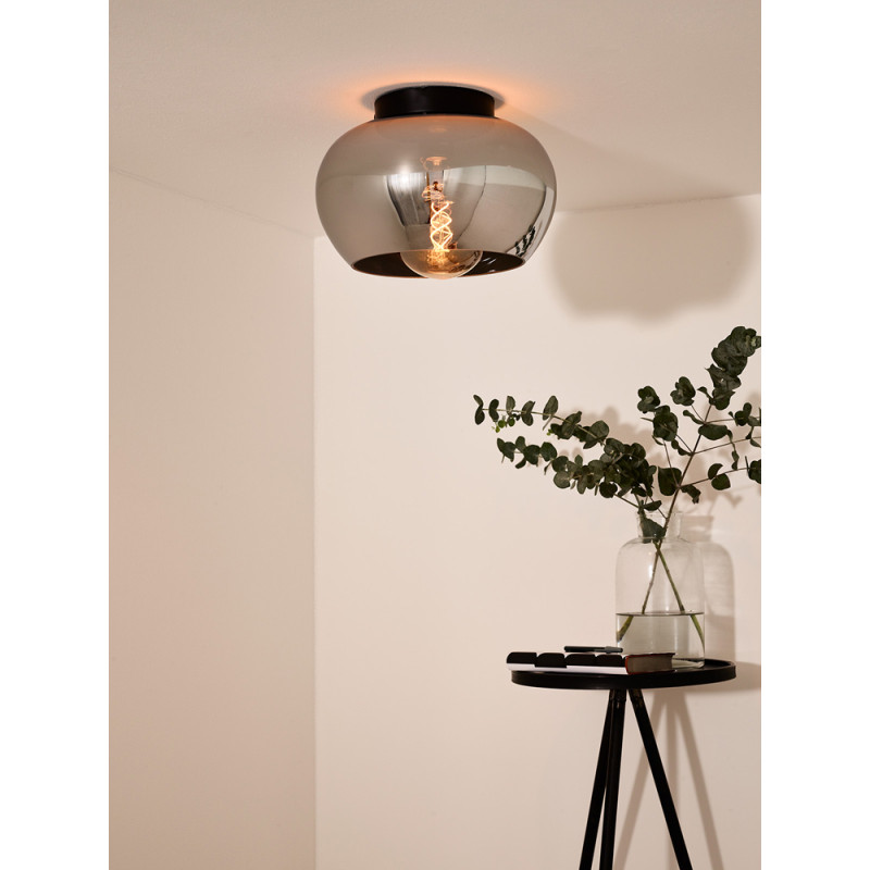 Plafonnier Judi fumé Ø 30,5 cm E27 40 W LUCIDE