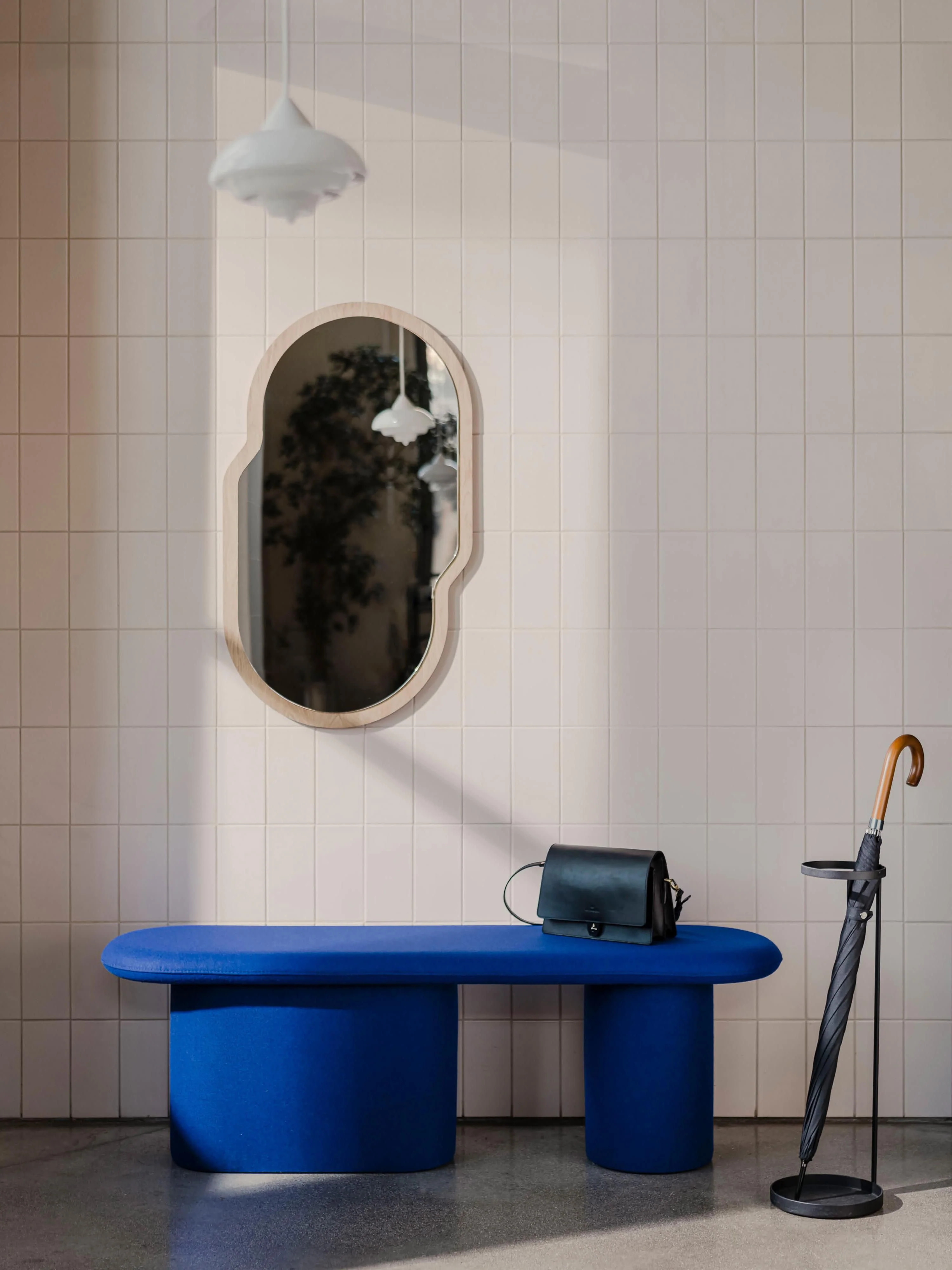 Handgefertigte Polsterbank Rull