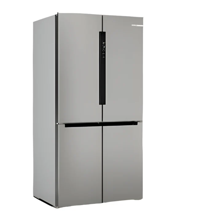 Bosch Side by Side, 4Door Fridge, 90.5cm, 605Lit, Series 4, Stainless Steel