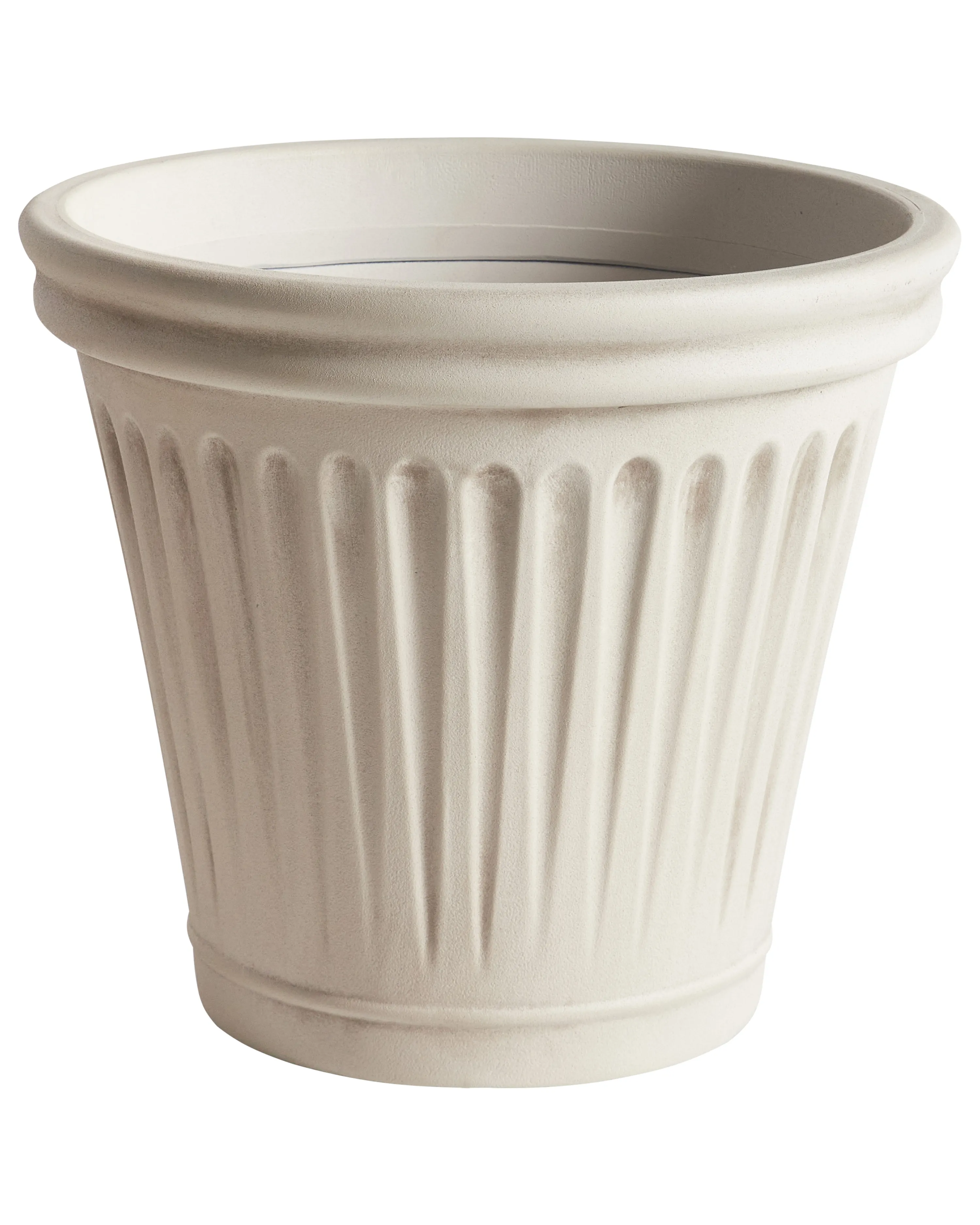 Plant Pot MAIZE 43 cm Light Beige