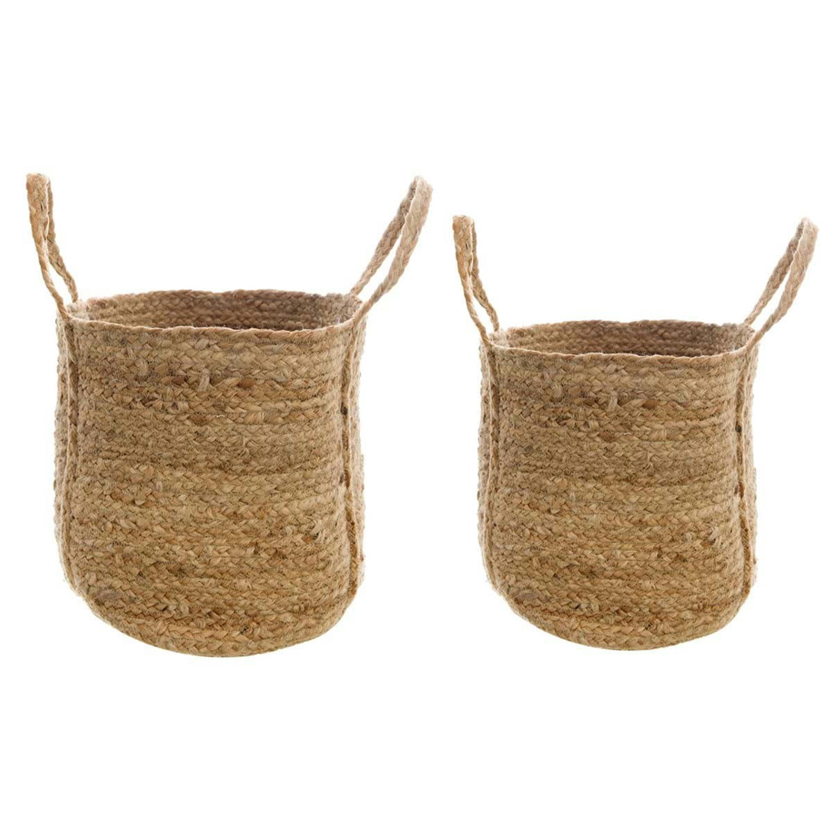 - Lot 2 Paniers en jute naturel H30