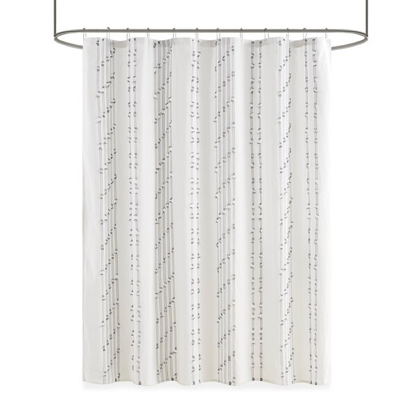 INK+IVY Kara Cotton Jacquard 72x72" Shower Curtain