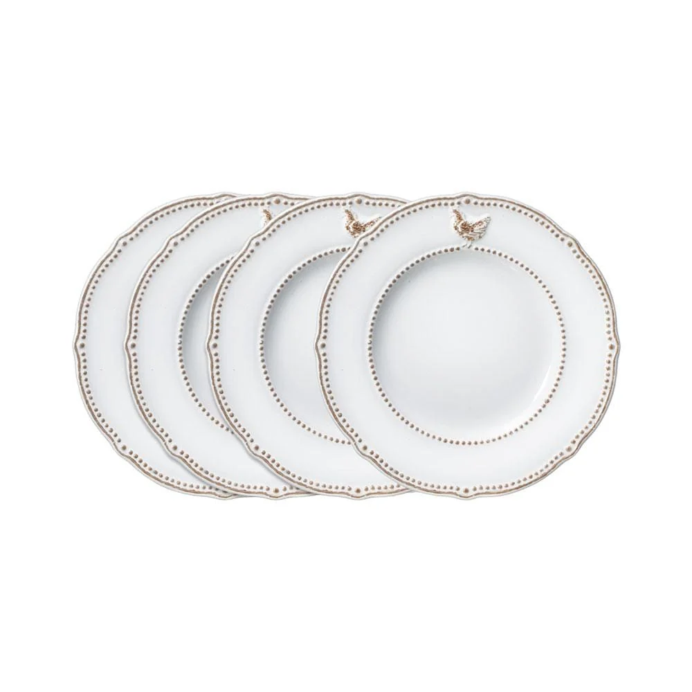 Farmhouse Hen Set of 4 Salad Plates