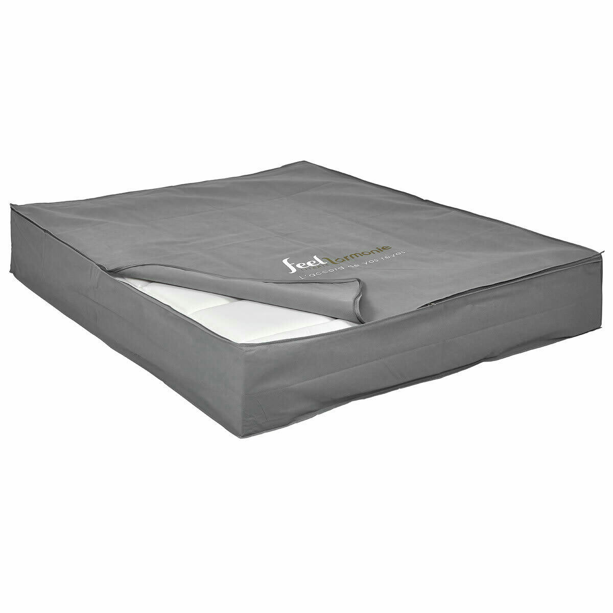 SOMNUM - Housse de rangement de matelas 30 cm 140x200 cm tissu