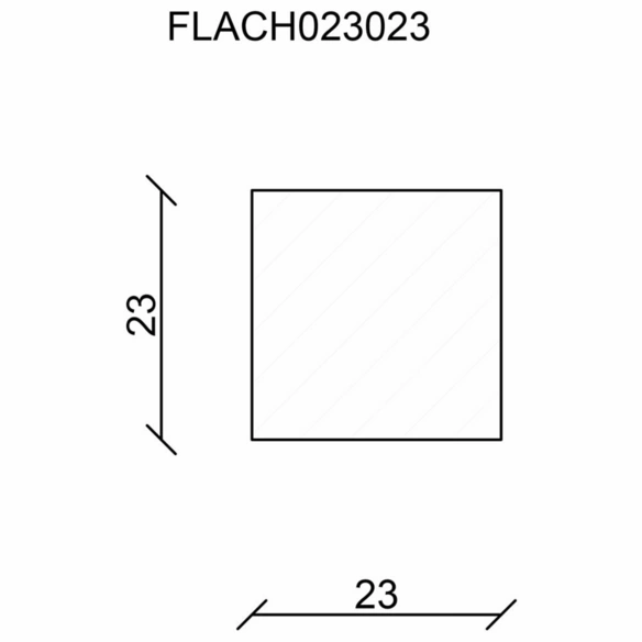 Flachleiste, Kiefernholz natur, LxHxT: 240 x 2,3 x 2,3 cm