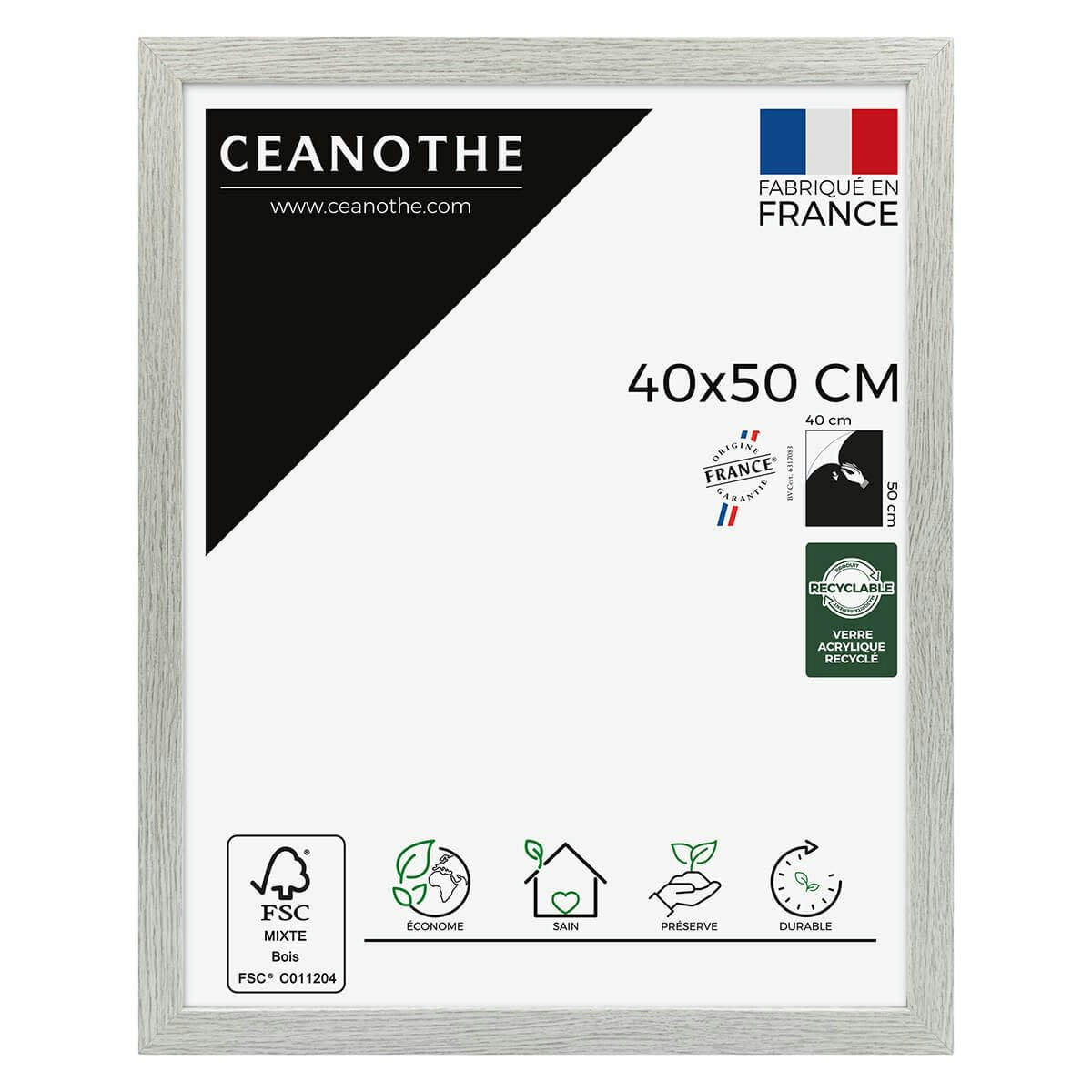 AUSTRALE - Cadre photo 40x50 cm bois reconstitué fsc