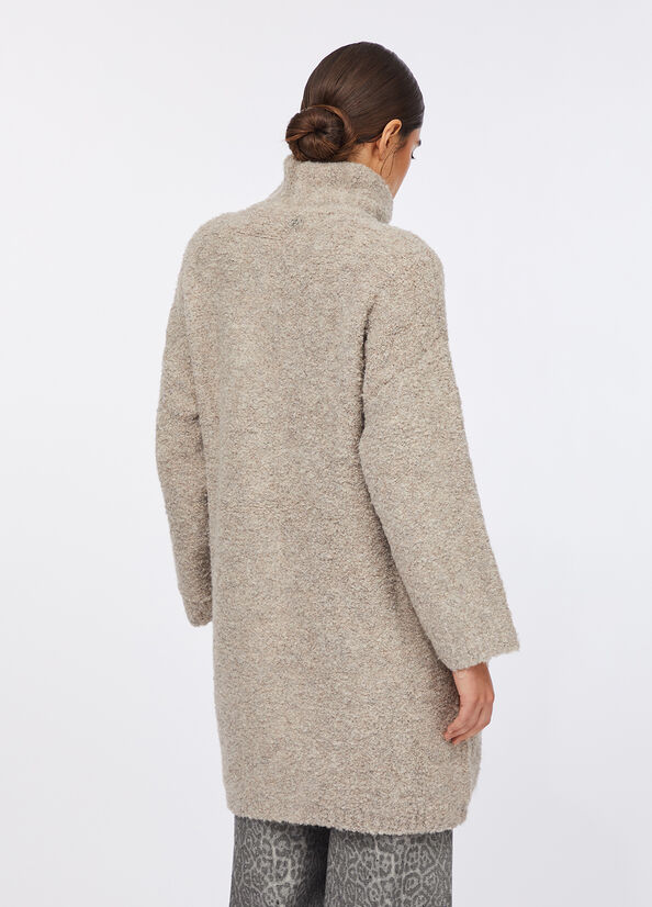 Cappotto in maglia boucl&eacute;
