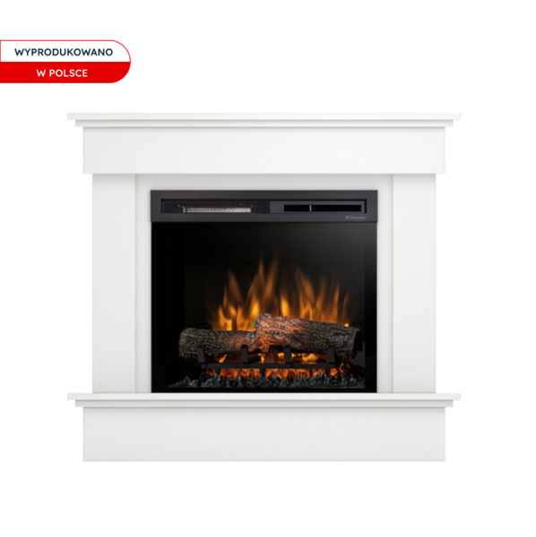 Kominek elektryczny grzewczy 1400W ścienny 23" XHD biały Warmtec Tormes
