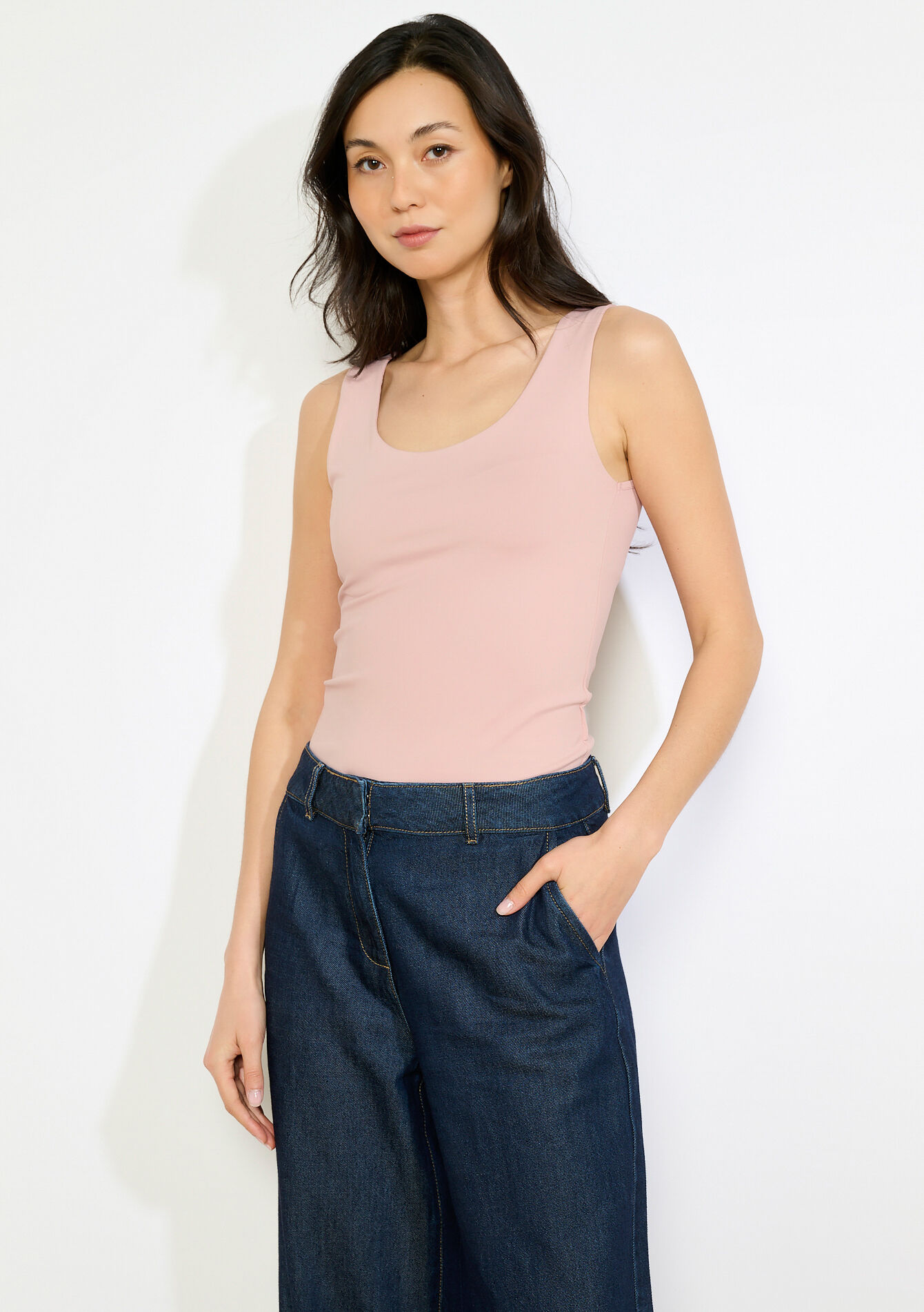 Tanktop met ronde hals