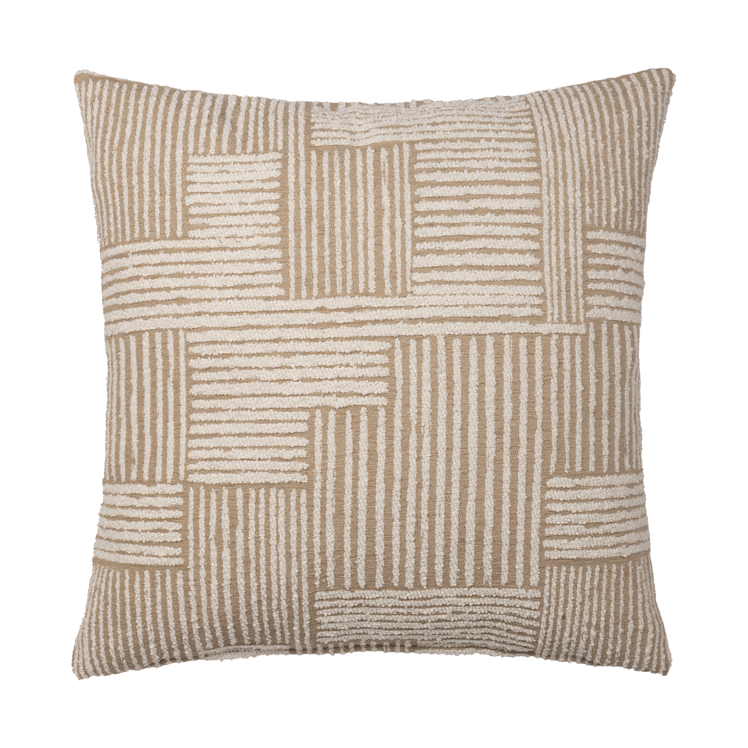 Atmooz Mailly - sierkussen - naturel - katoenmix - 45 x 45 cm