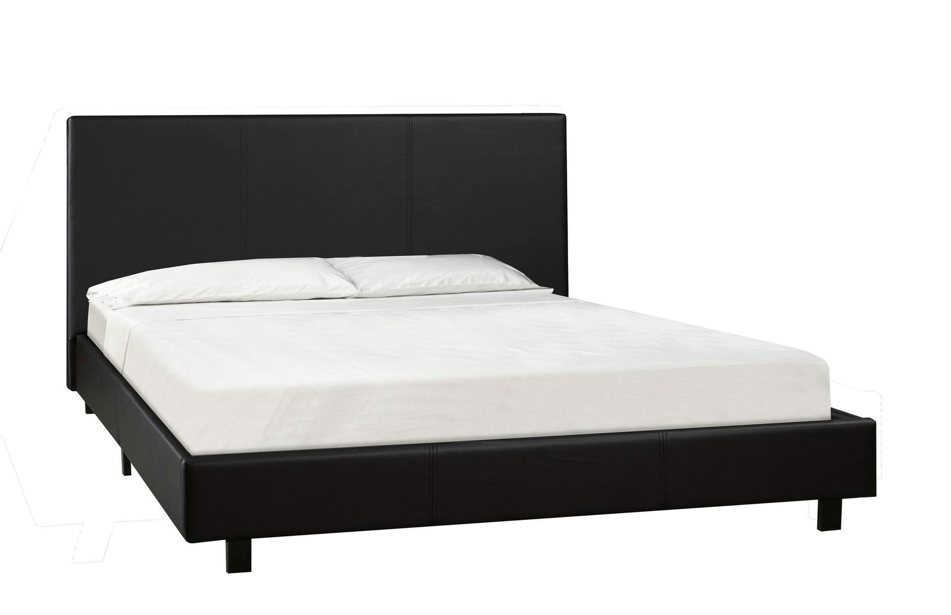 Brassex Platform Bed & Mattress Set, Full