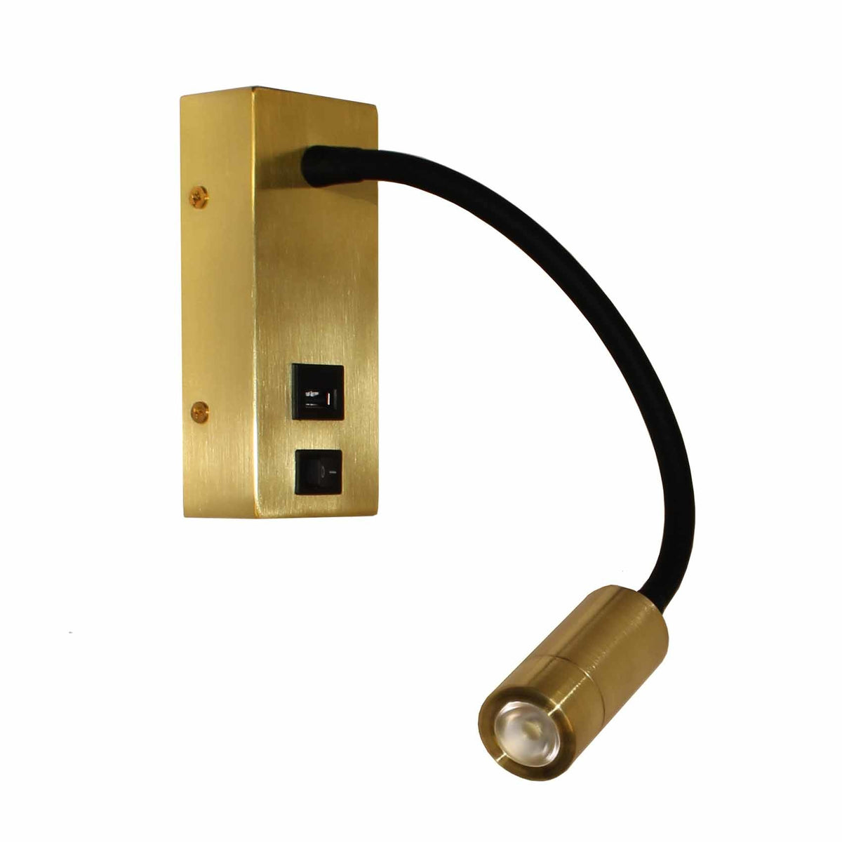 Artdelight wandlamp Easy - 1 lichts - 30 x 14  cm - mat goud