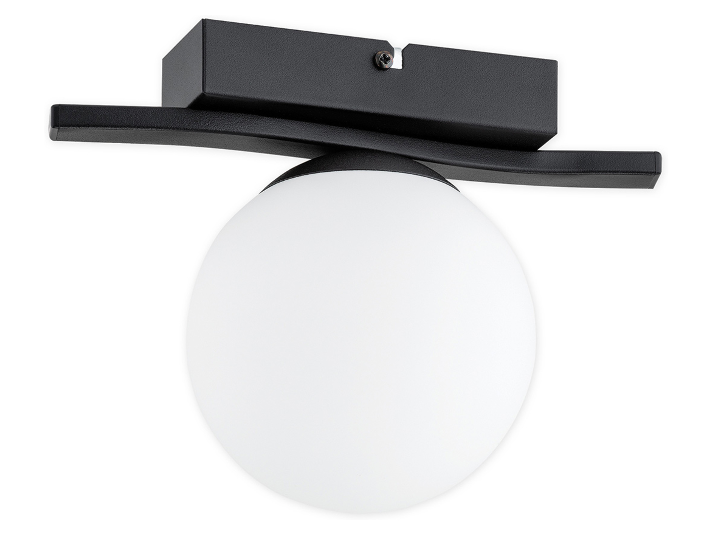 Lampa sufitowa Stella stalowa biało-czarna