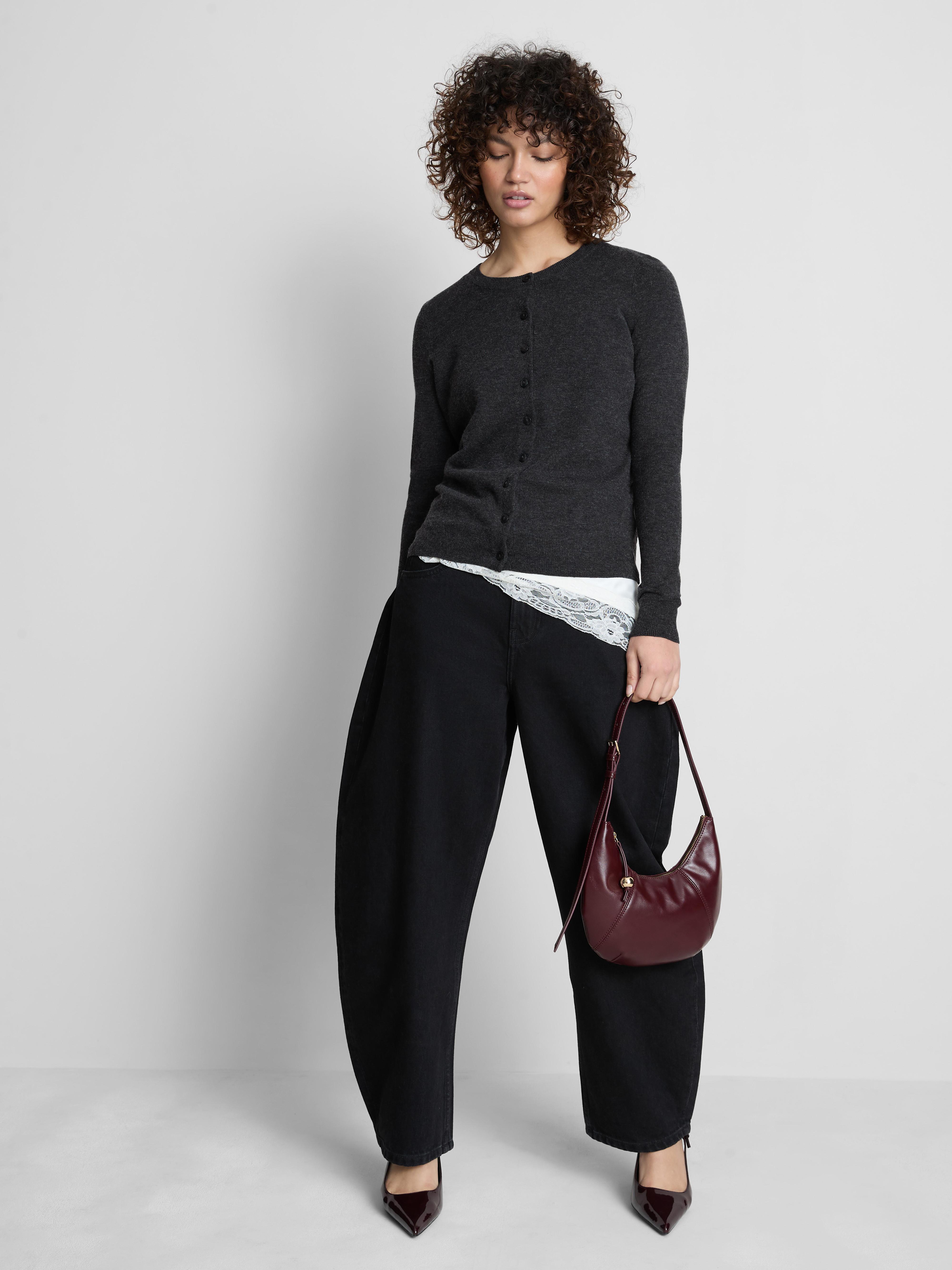 Long Sleeve Crew Neck Cardigan