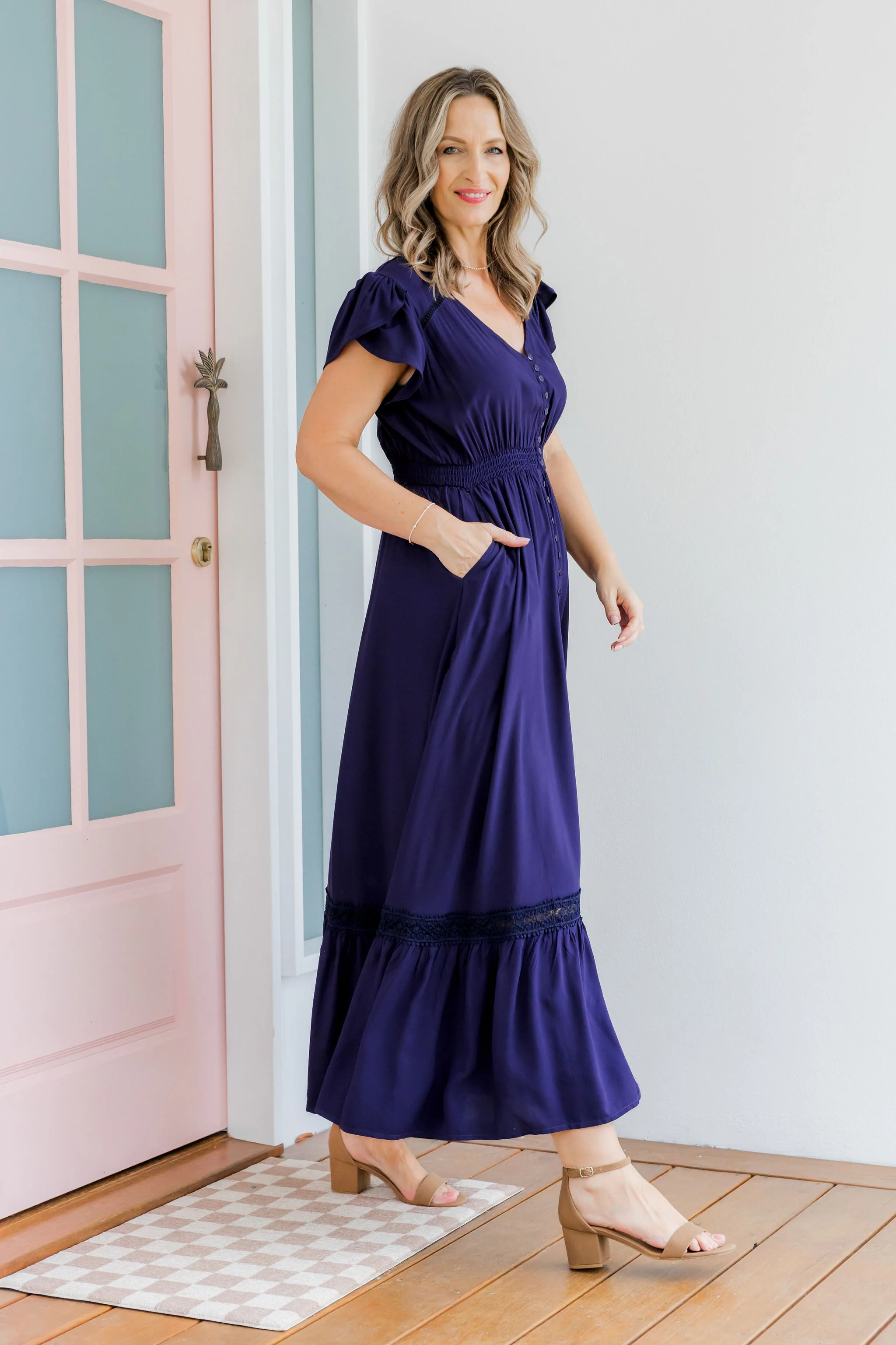Louisa Maxi Dress in Midnight