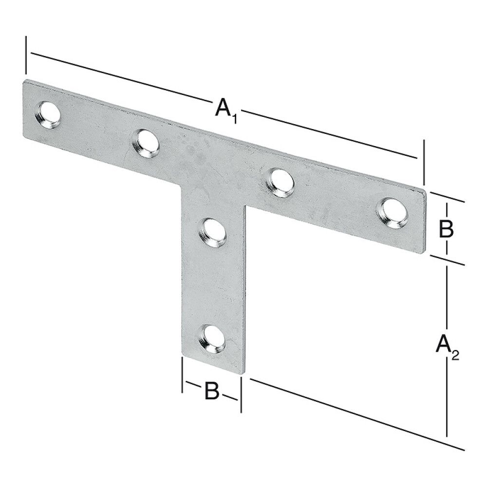 T-VINKELBESLAG VORMANN 140X30MM GALVANISERT